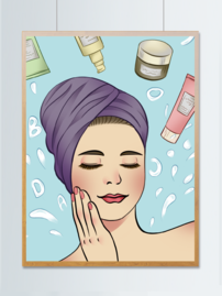 動漫美女與護膚品 虛擬與現實的美麗交匯